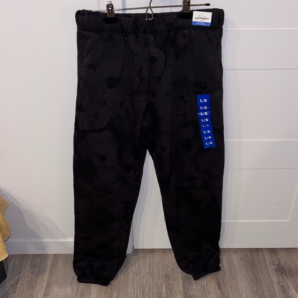 Black Camouflage Sweatpants